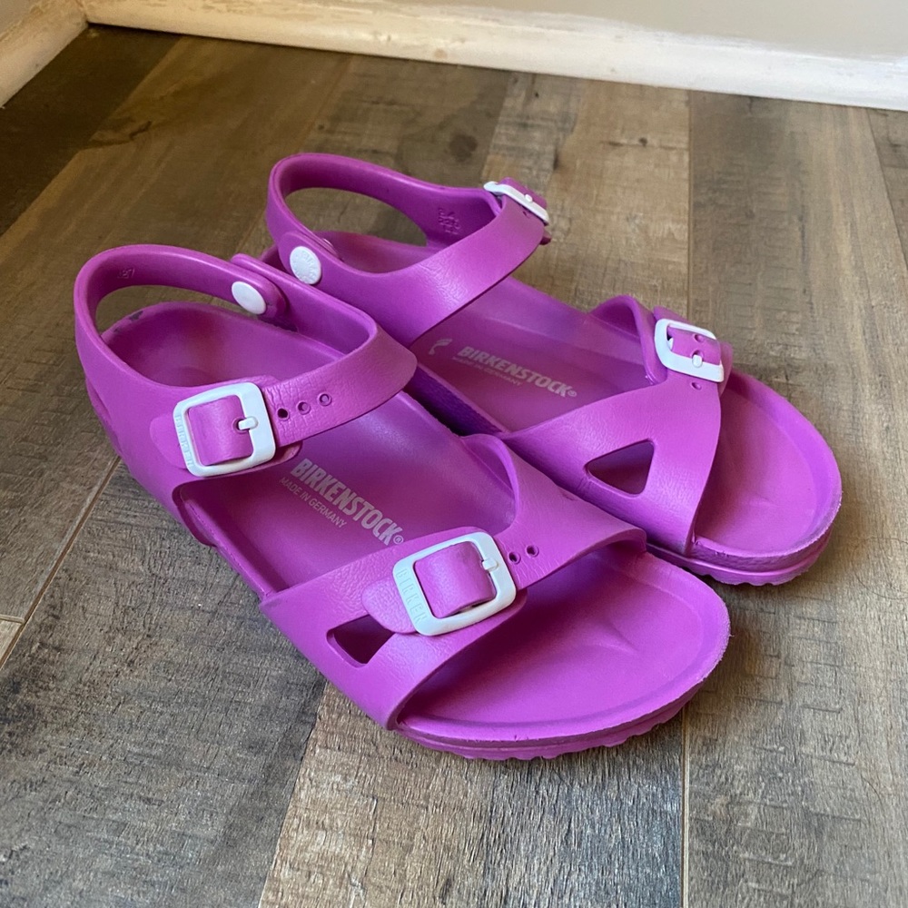 Birkenstock pink rio Eva buckle sandals 34